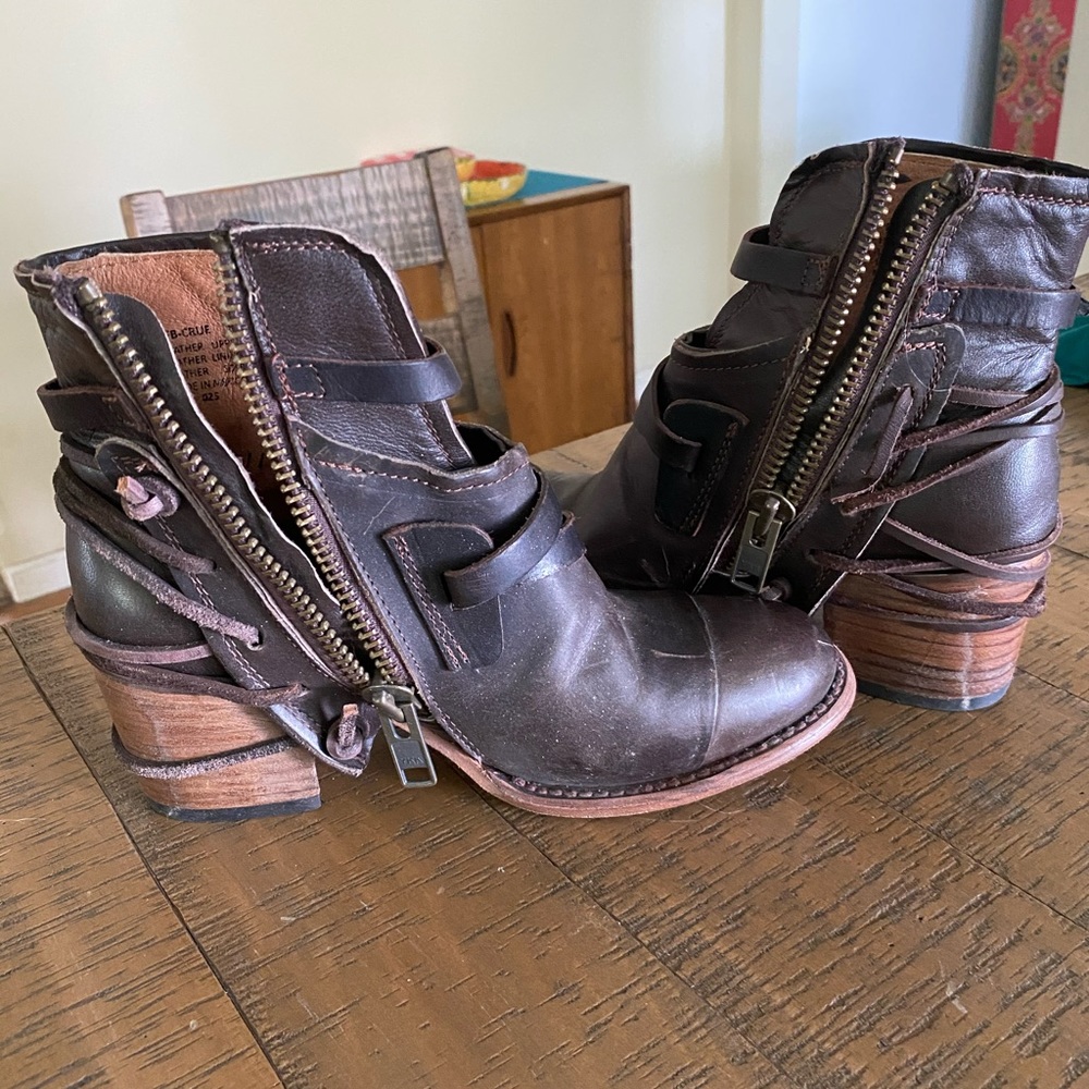 Free bird ankle high boots